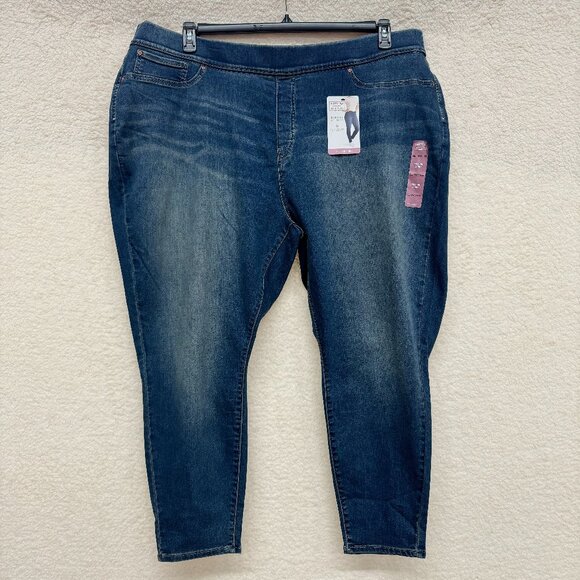 930. Size 28 Short - SIGNATURE by LEVI'S Pull On Skinny Jeans Denim Shaping NEW - Picture 9 of 10